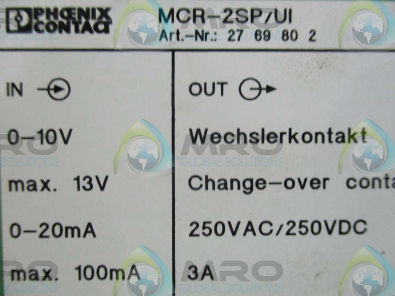 PHOENIX CONTACT MCR-2SP/UI MCR NSNP