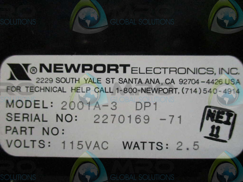 NEWPORT 2001A-3 BL 115V NSNP