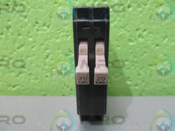 CUTLER HAMMER CHT020 1-POLE, 120/240V, 20/20 AMPERAGE, CIRCUIT BREAKER  UNMP