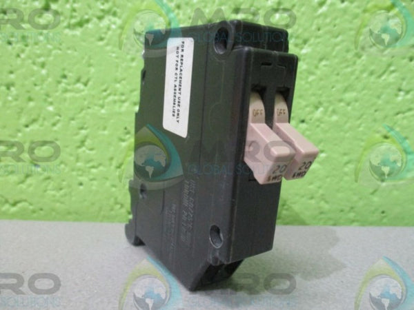 CUTLER HAMMER CHT020 1-POLE, 120/240V, 20/20 AMPERAGE, CIRCUIT BREAKER  UNMP
