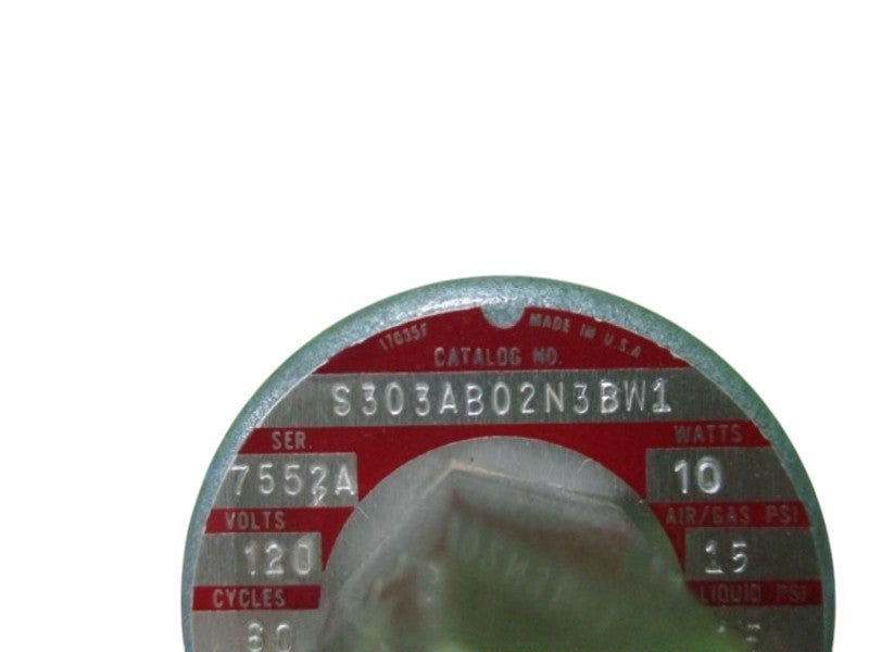 ITT GENERAL CONTROLS S303AB02N3BW1 SER.7552A   NSNP