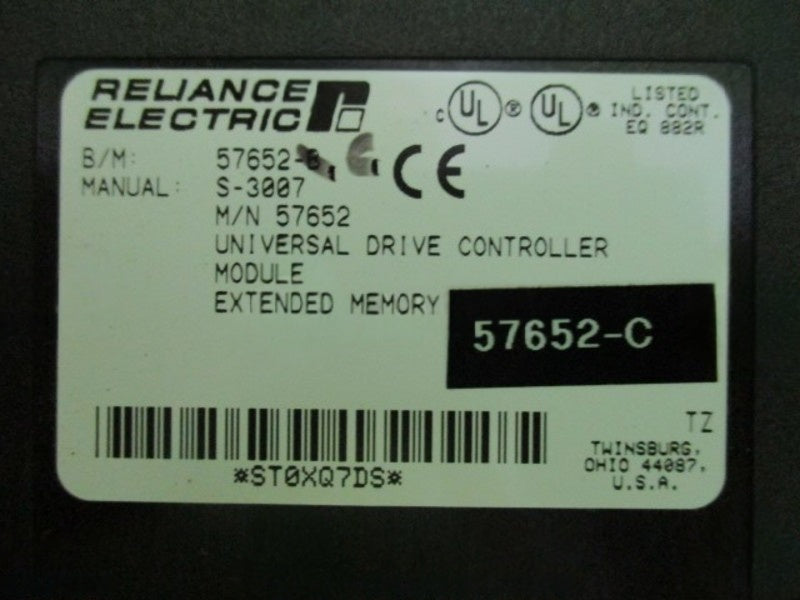 RELIANCE ELECTRIC 57652-C UNIVERSAL DRIVE CONTROLLER  UNMP