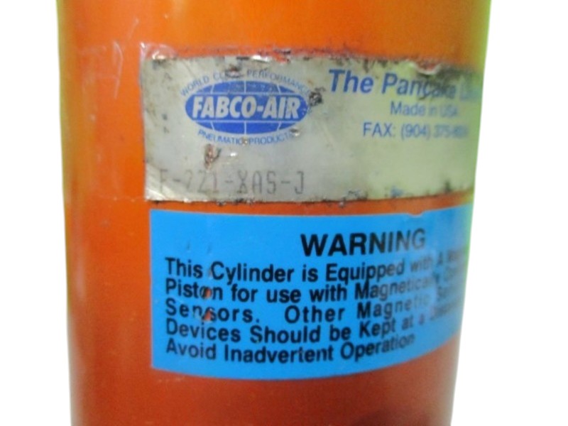 FABCO-AIR F-221-XAS-J PNEUMATIC CYLINDER UNMP