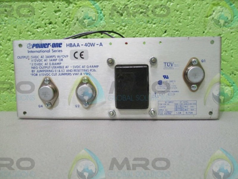 POWER-ONE HBAA-40W-A  UNMP