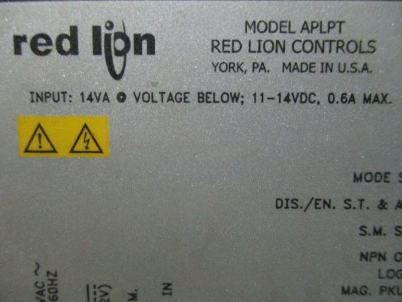 RED LION CONTROLS APLPT400 115VAC UNMP