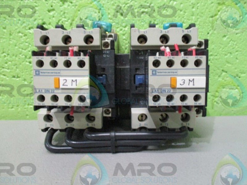 TELEMECANIQUE LC2D5011 REVERSING MOTOR CONTACTOR 70AMP, 40HP, 750V UNMP
