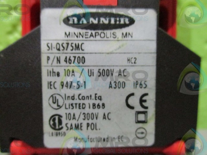 BANNER ENGINEERING SI-QS75MC 46700  UNMP