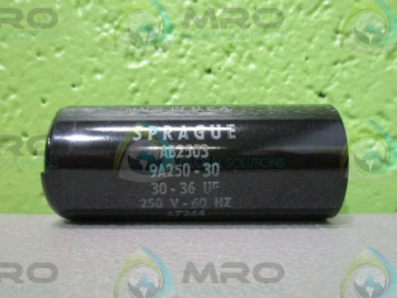 SPRAGUE 9A250-30 MOTOR START CAPACITOR AB2501 NSNP