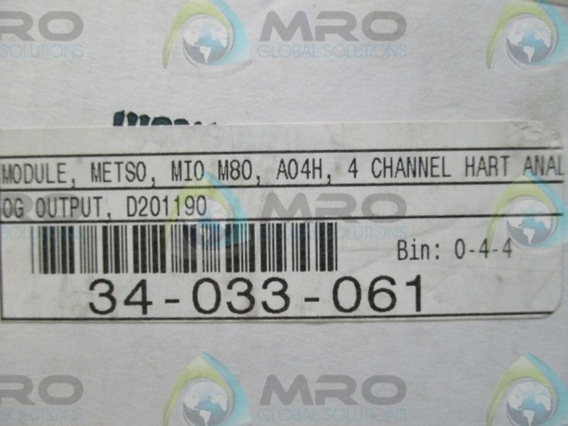 METSO AO4H D201190 4-CHANNEL HART ANALOG OUTPUT MODULE NSMP
