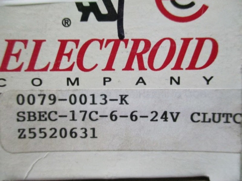 ELECTROID COMPANY SBEC-17C-6-6-24V CLUTCH BRAKE NSMP