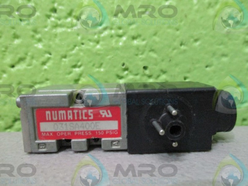 NUMATICS 031SA400E VALVE W/ 226-470B 24 VDC COIL  UNMP