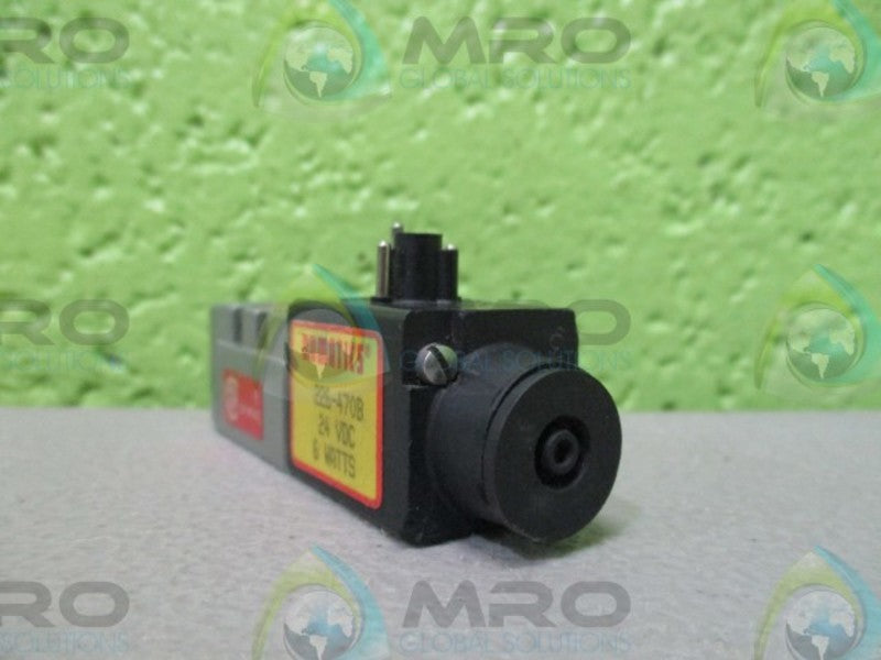 NUMATICS 031SA400E VALVE W/ 226-470B 24 VDC COIL  UNMP