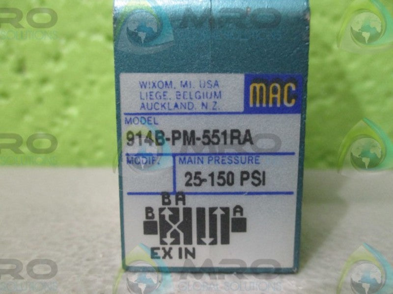 MAC VALVES PME-551RAAA W/ 914B-PM-551R  NSNP