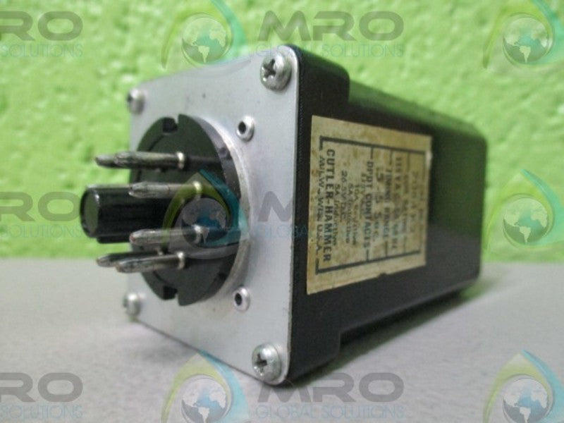CUTLER HAMMER 7084K2 RELAY; RANGING: .5-5 SEC. UNMP