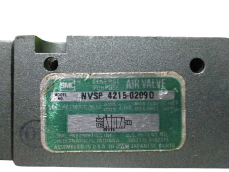SMC NVSP 4215-0209D AIR VALVE UNMP