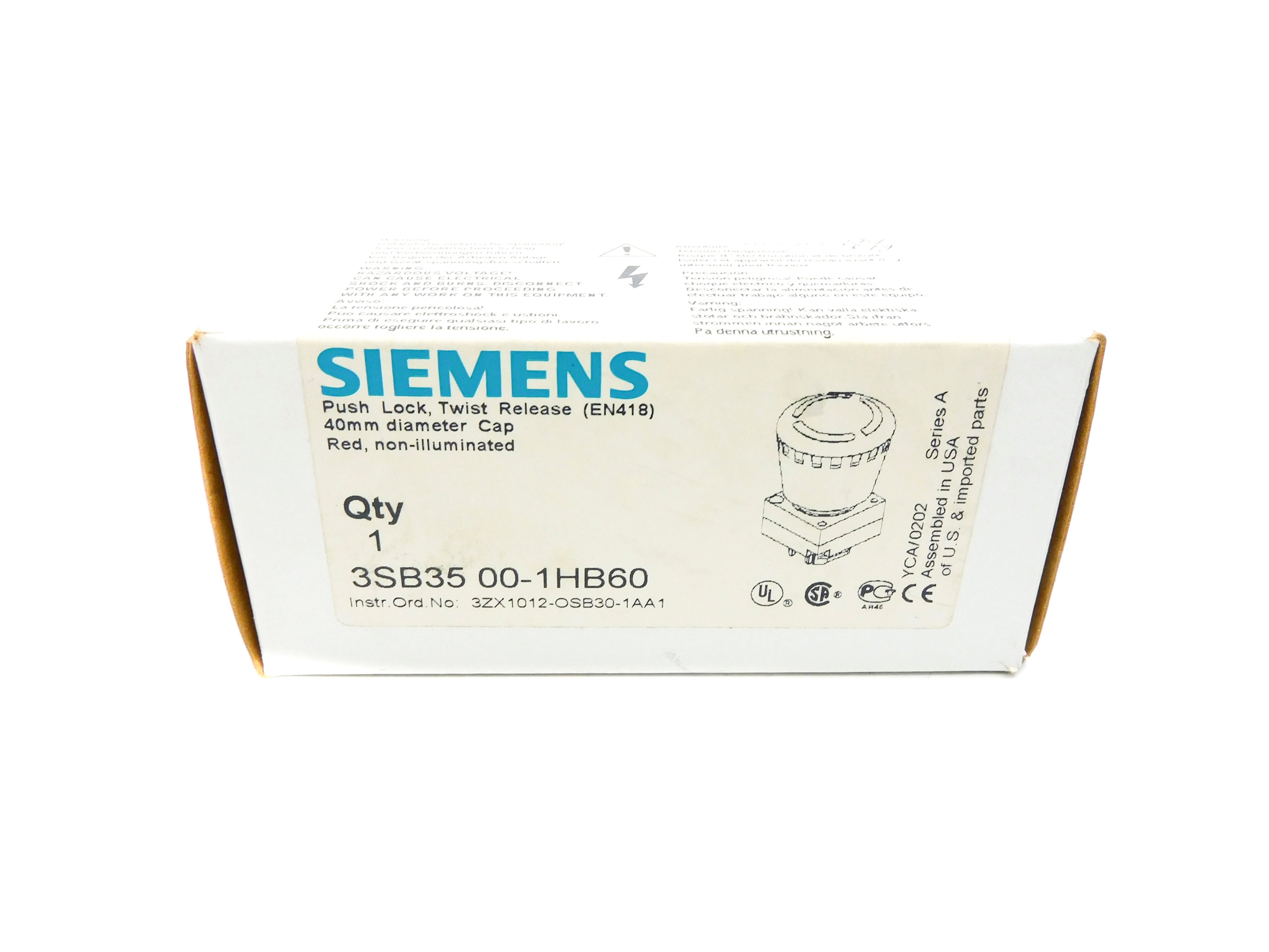 SIEMENS 3SB3500-1HB60 NSMP