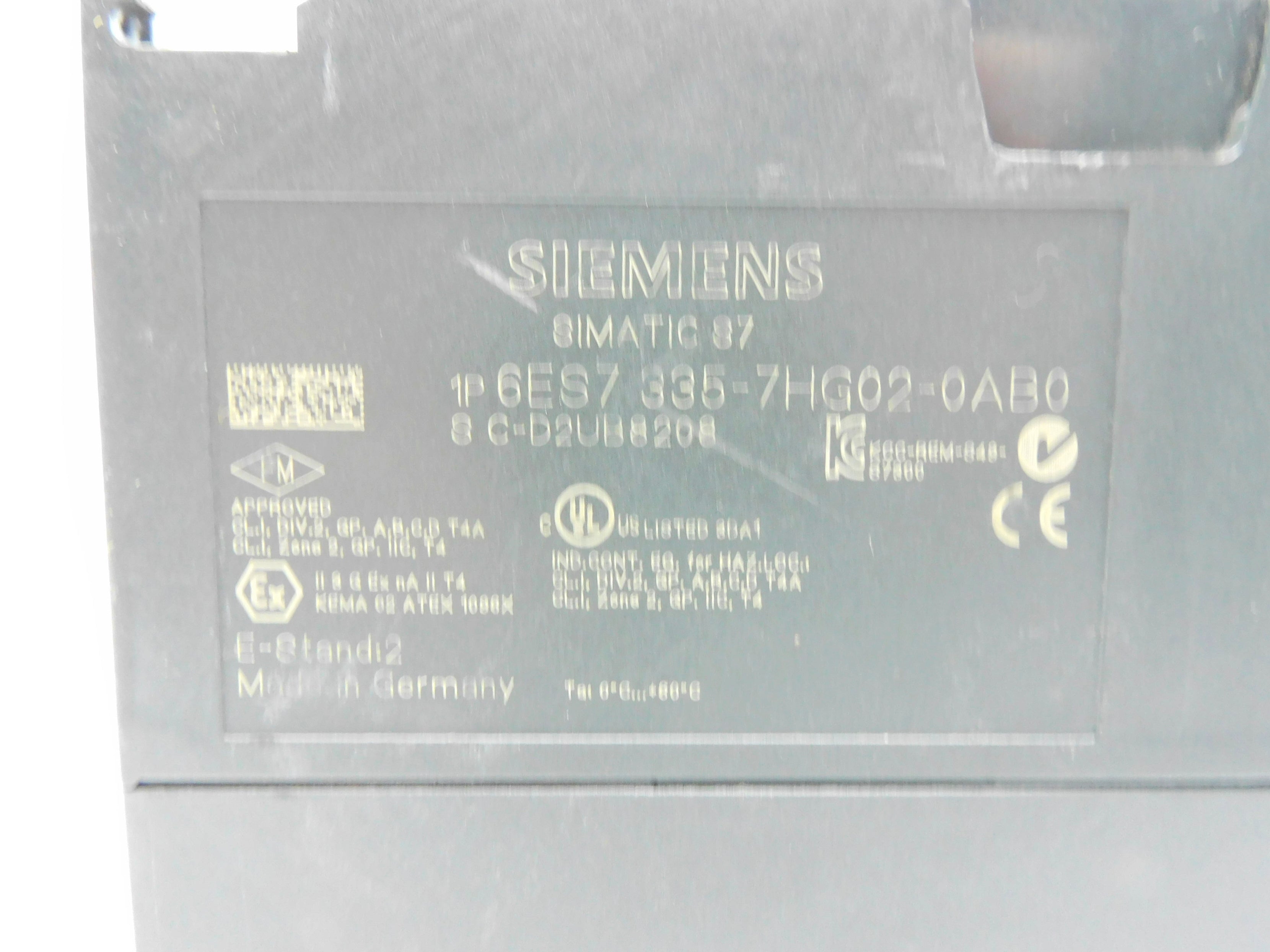 SIEMENS 6ES7-335-7HG02-0AB0 (AS PICTURED) NSNP