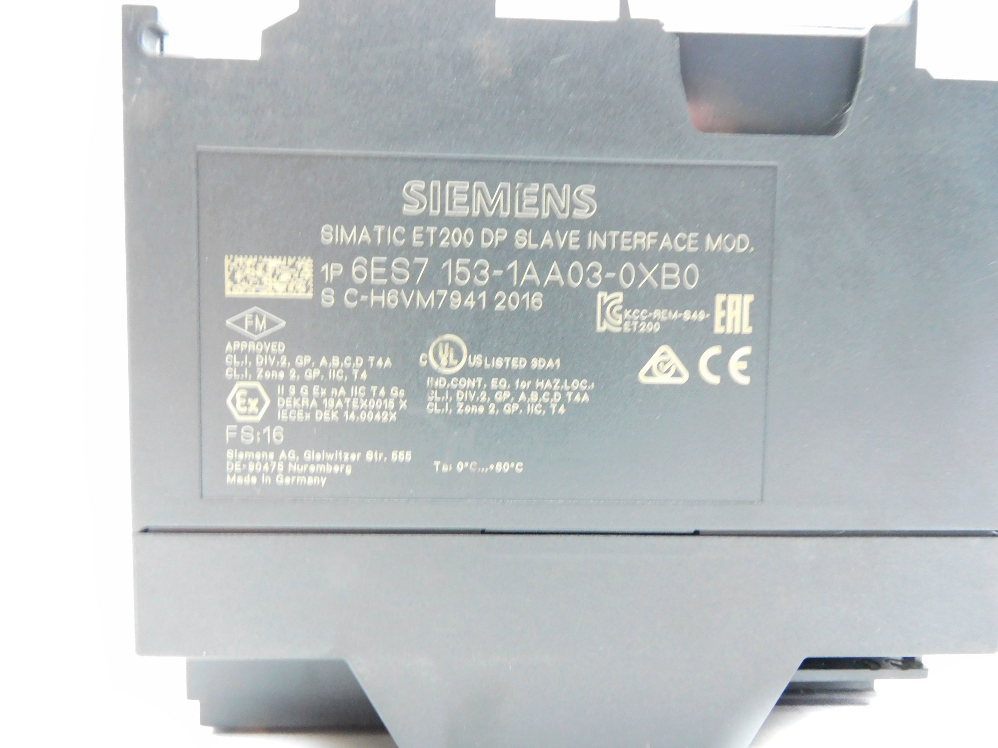 SIEMENS 6ES7-153-1AA03-0XB0 (AS PICTURED) NSNP