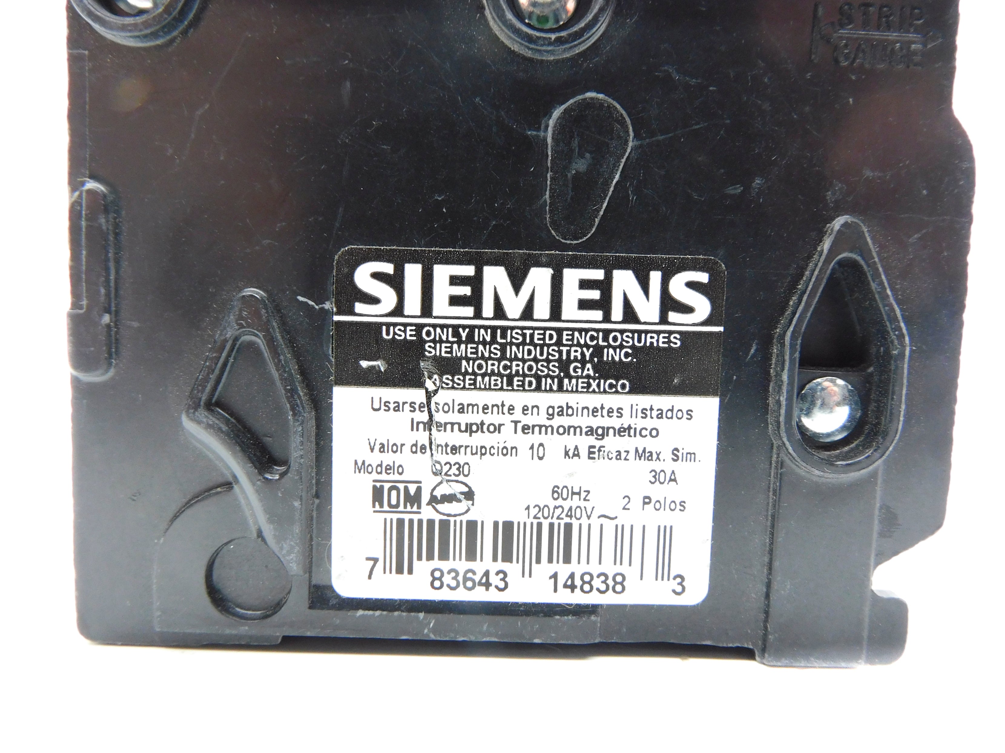 SIEMENS QP230 30A 120/240VAC NSNP