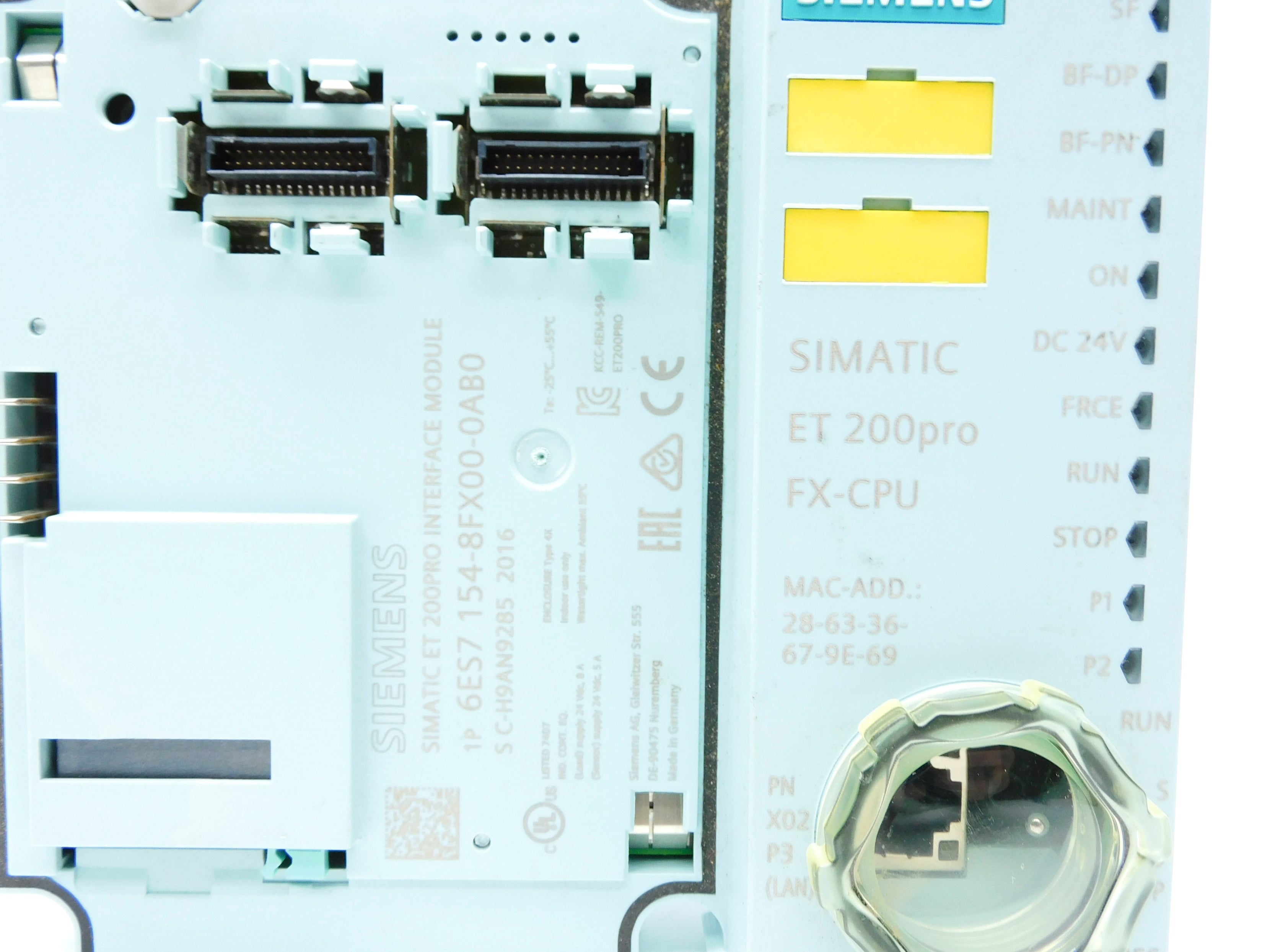 SIEMENS 6ES7-154-8FX00-0AB0 (AS PICTURED) NSNP