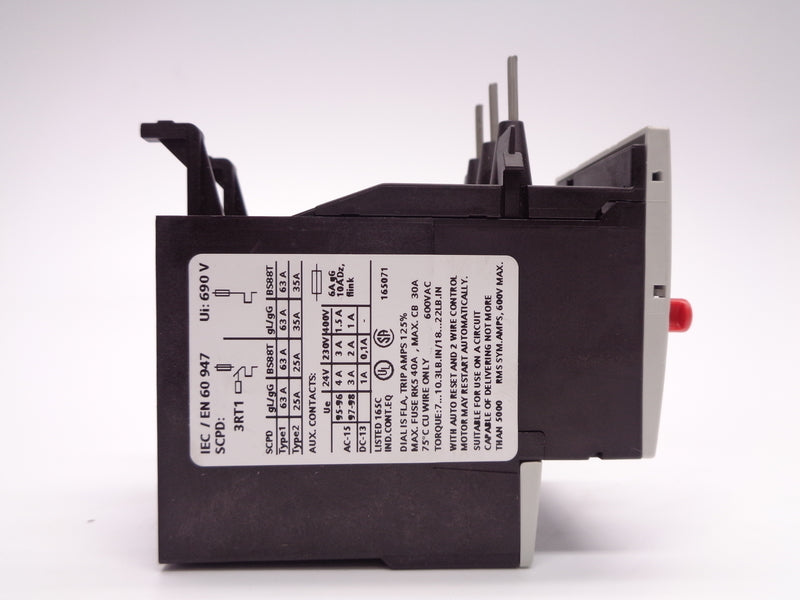 SIEMENS 3RU1126-1JB0 600VAC 7-10A NSNP