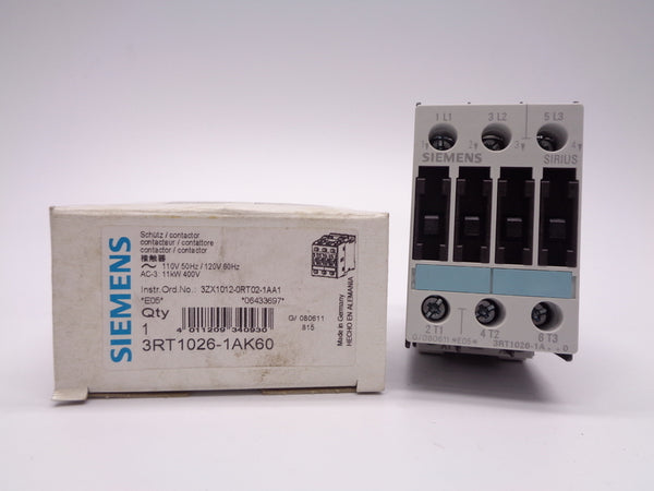 SIEMENS 3RT1026-1AK60 110/120V 40A NSMP