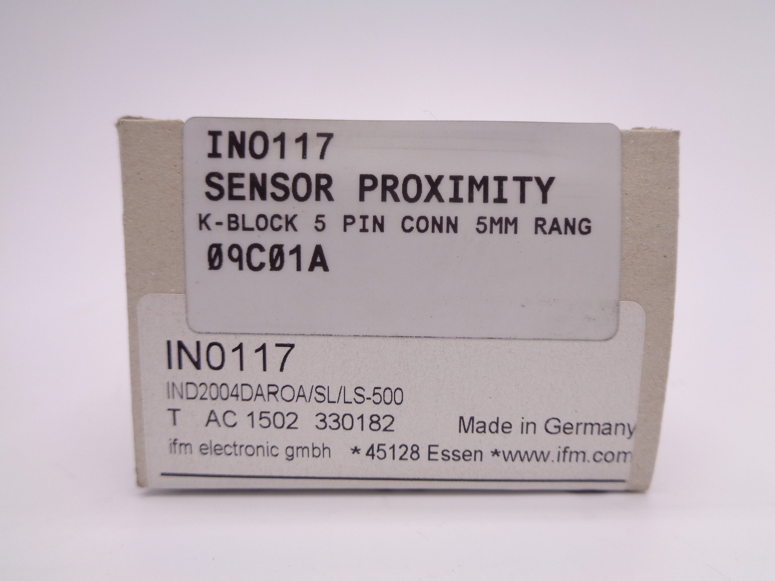 IFM EFECTOR IN0117 IND2004DAROA/SL/LS-500 20-140VAC NSMP