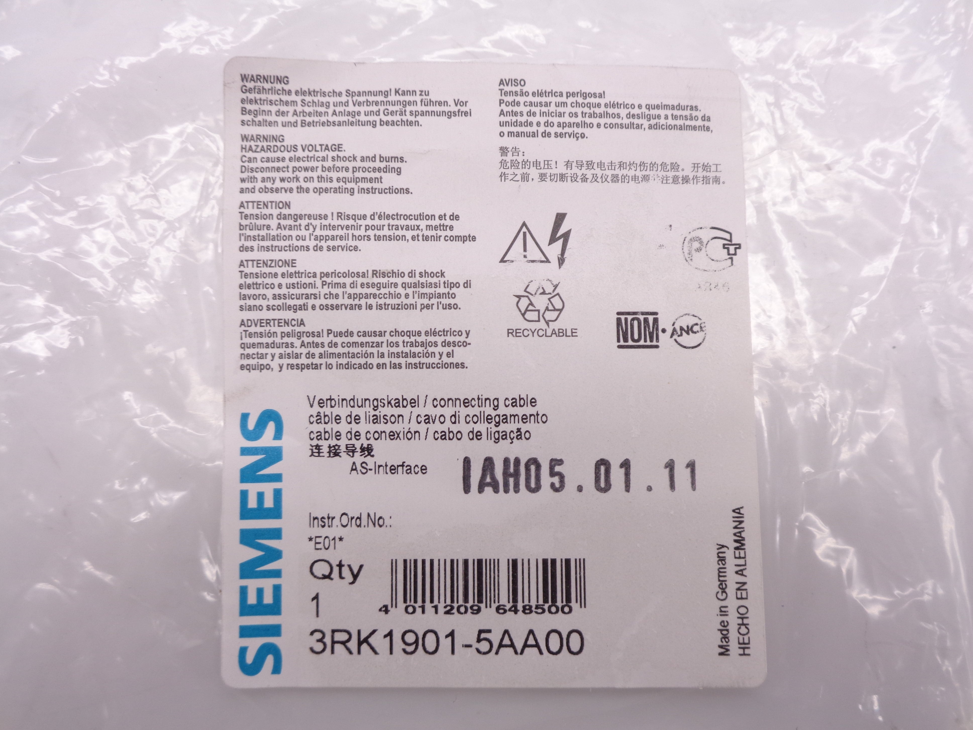 SIEMENS 3RK1901-5AA00 NSMP
