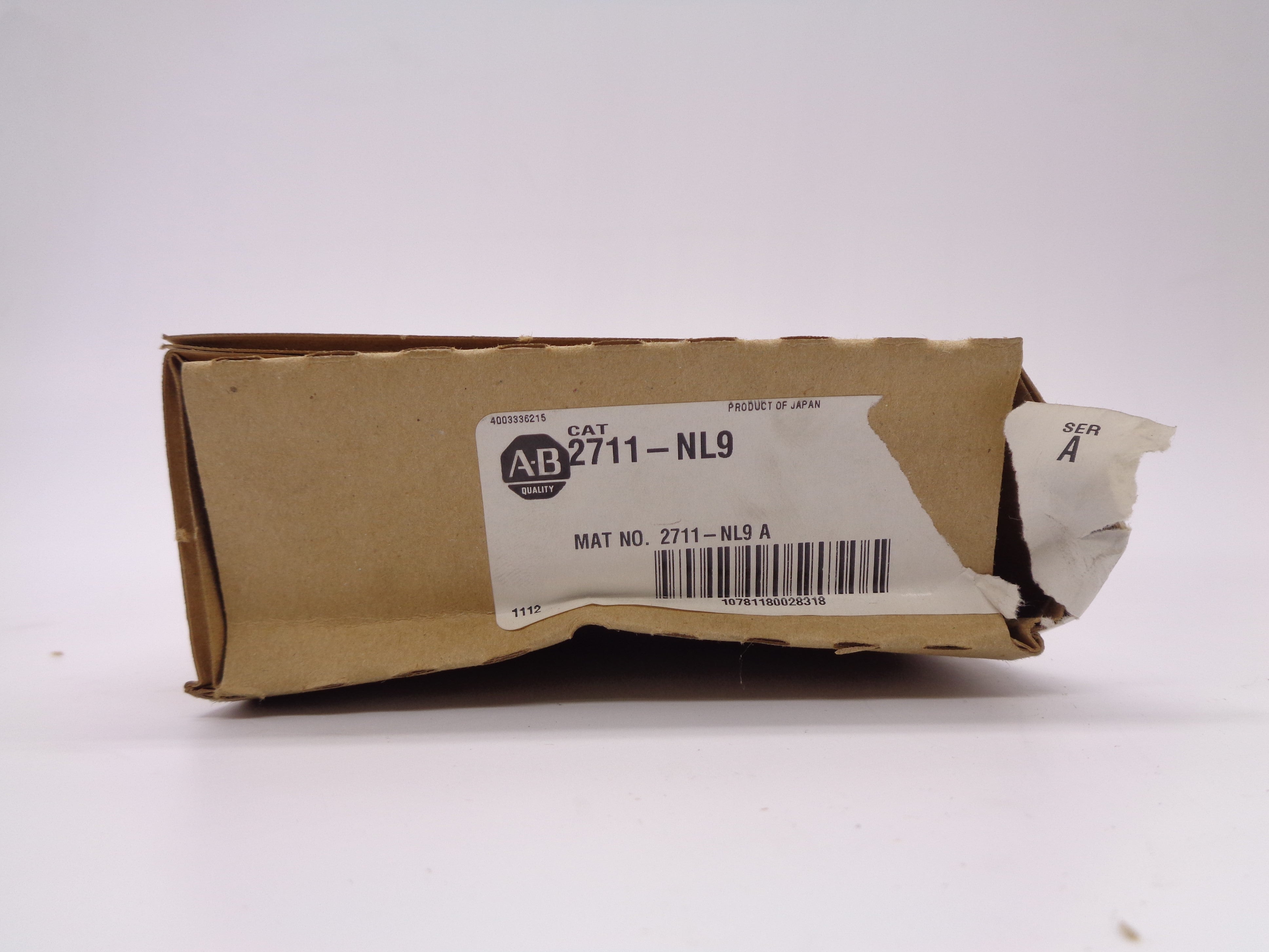 ALLEN BRADLEY 2711-NL9 SER. A NSMP