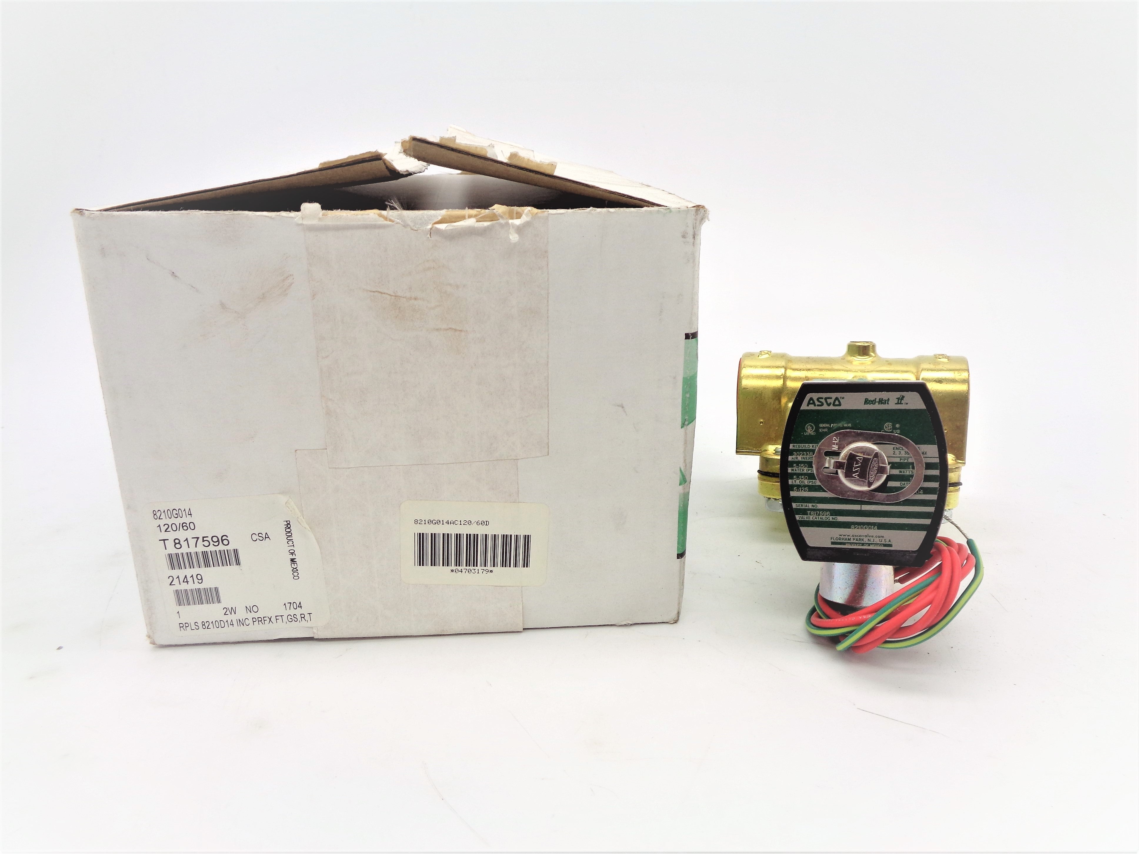 ASCO 8210G014 120V 5-150PSI 1" NSMP