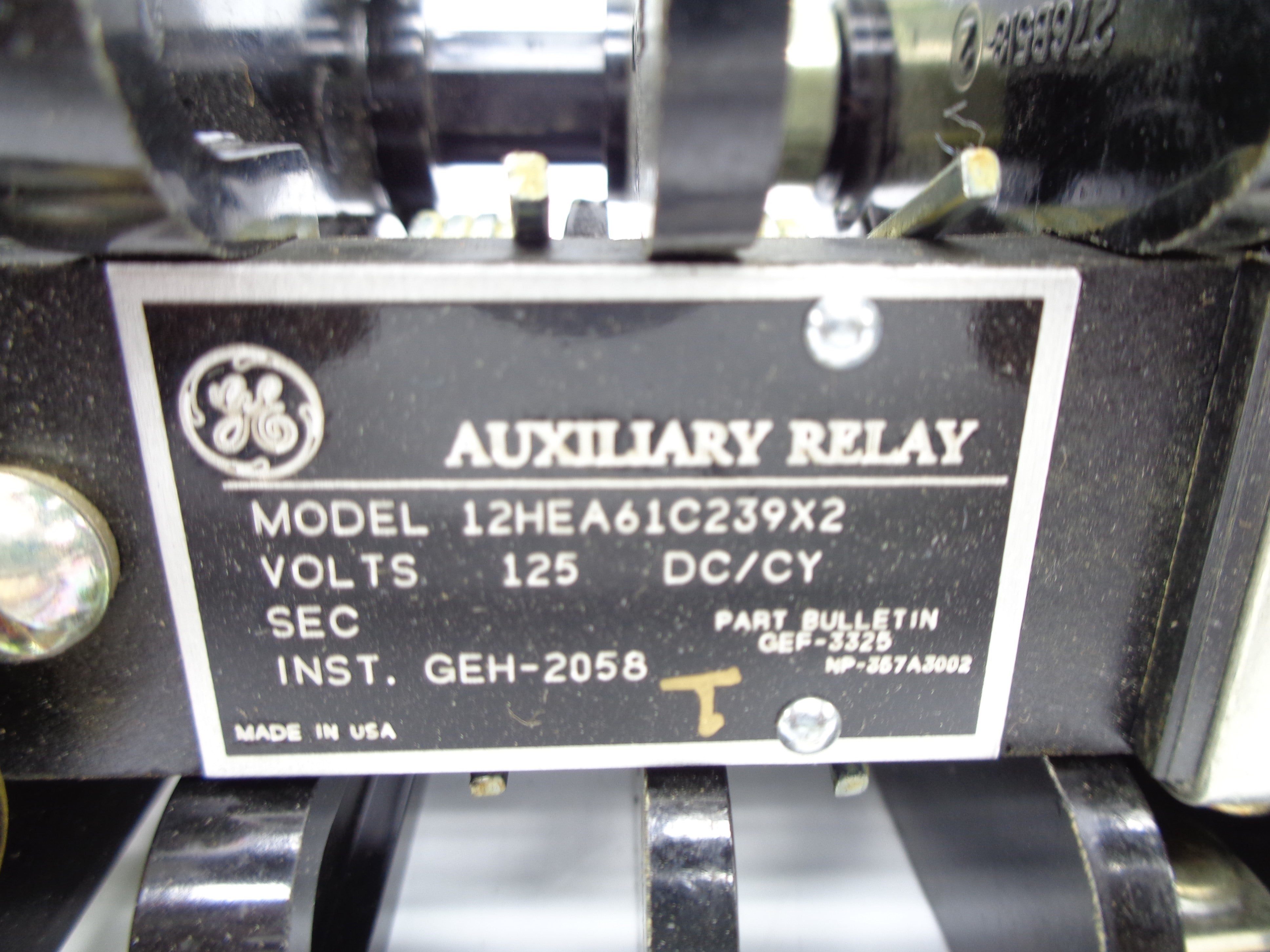 GENERAL ELECTRIC 12HEA61C239X2 125V (AS PICTURED) NSNP