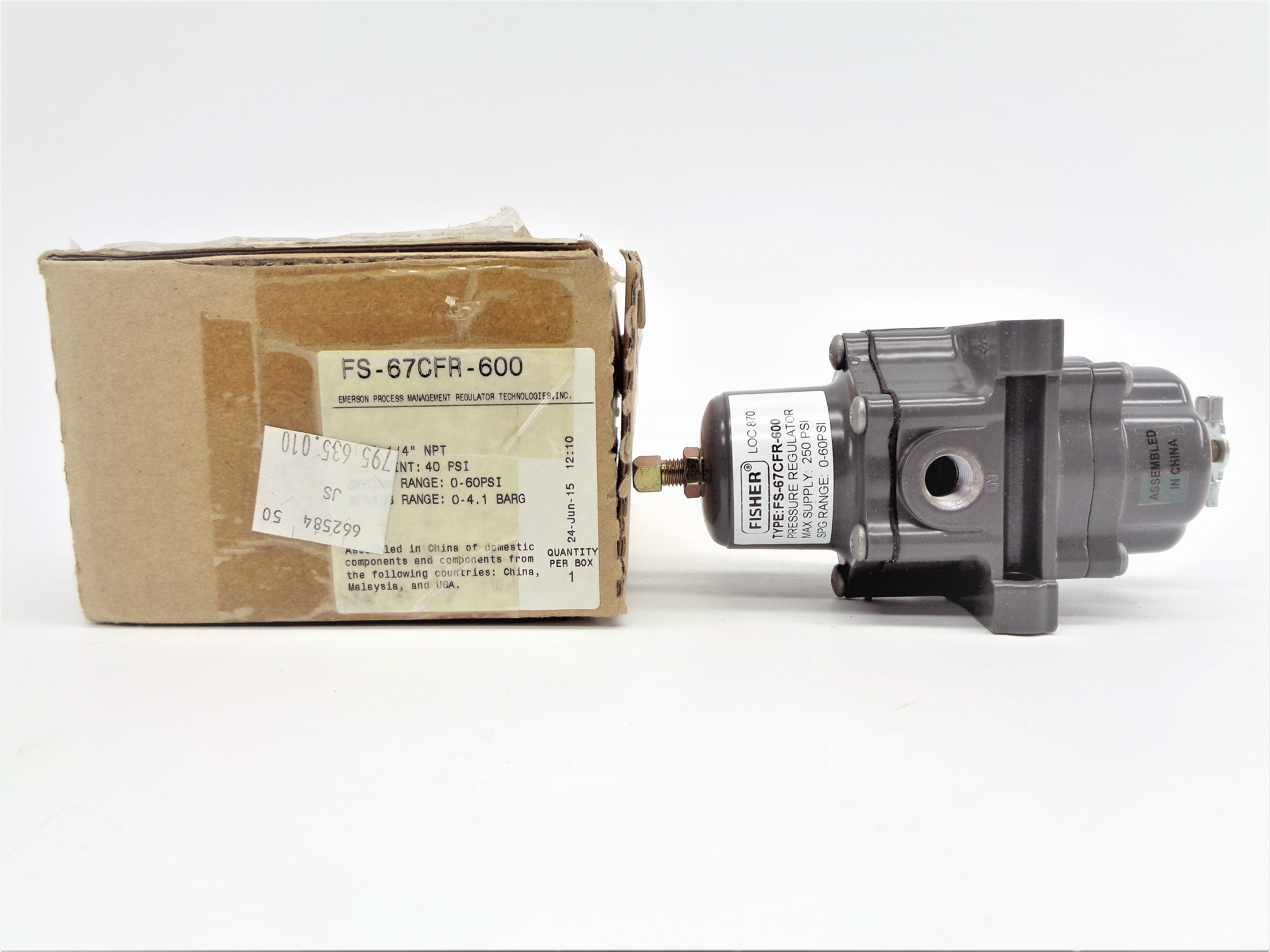 FISHER FS-67CFR-600 0-60PSI NSMP