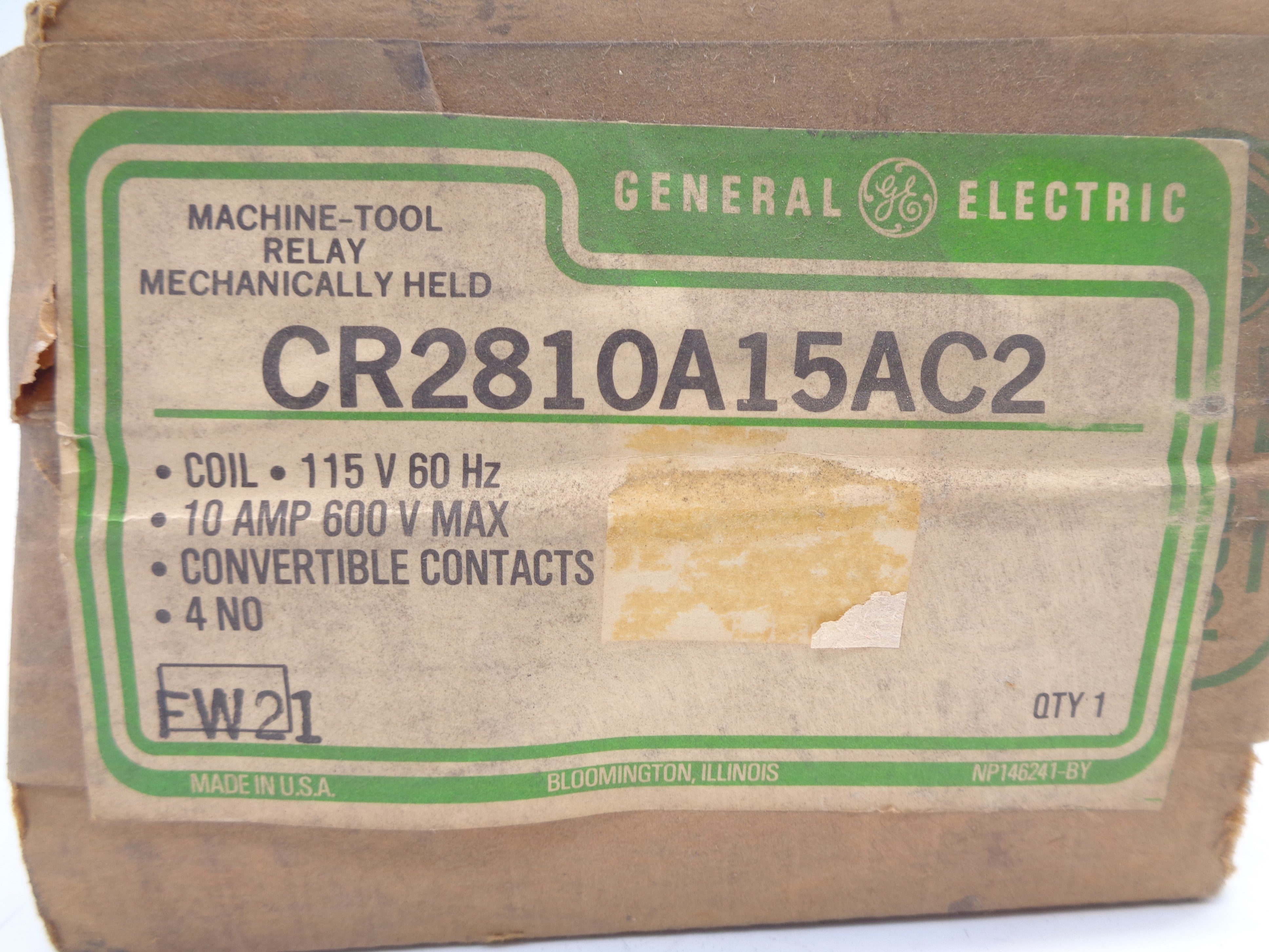GENERAL ELECTRIC CR2810A15AC2 115V NSFS