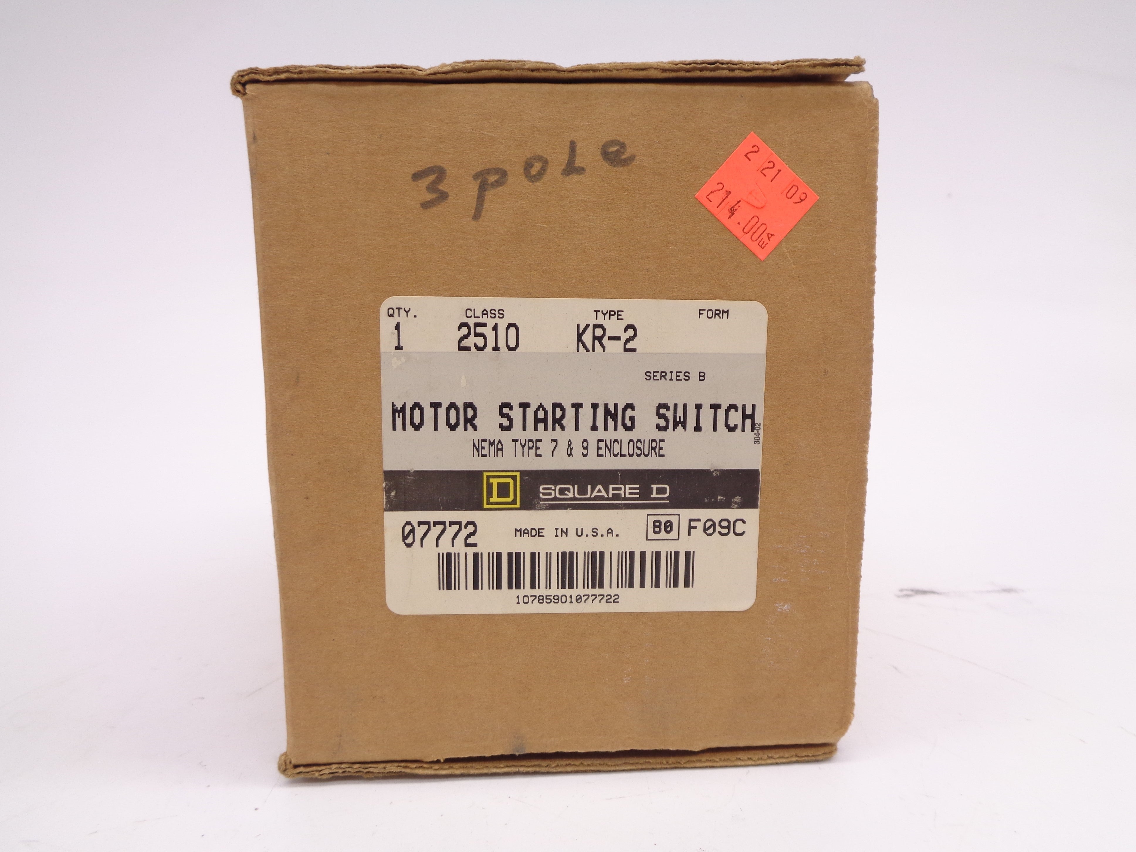 SQUARE D 2510KR2 SER. B 460/575V 30A NSMP
