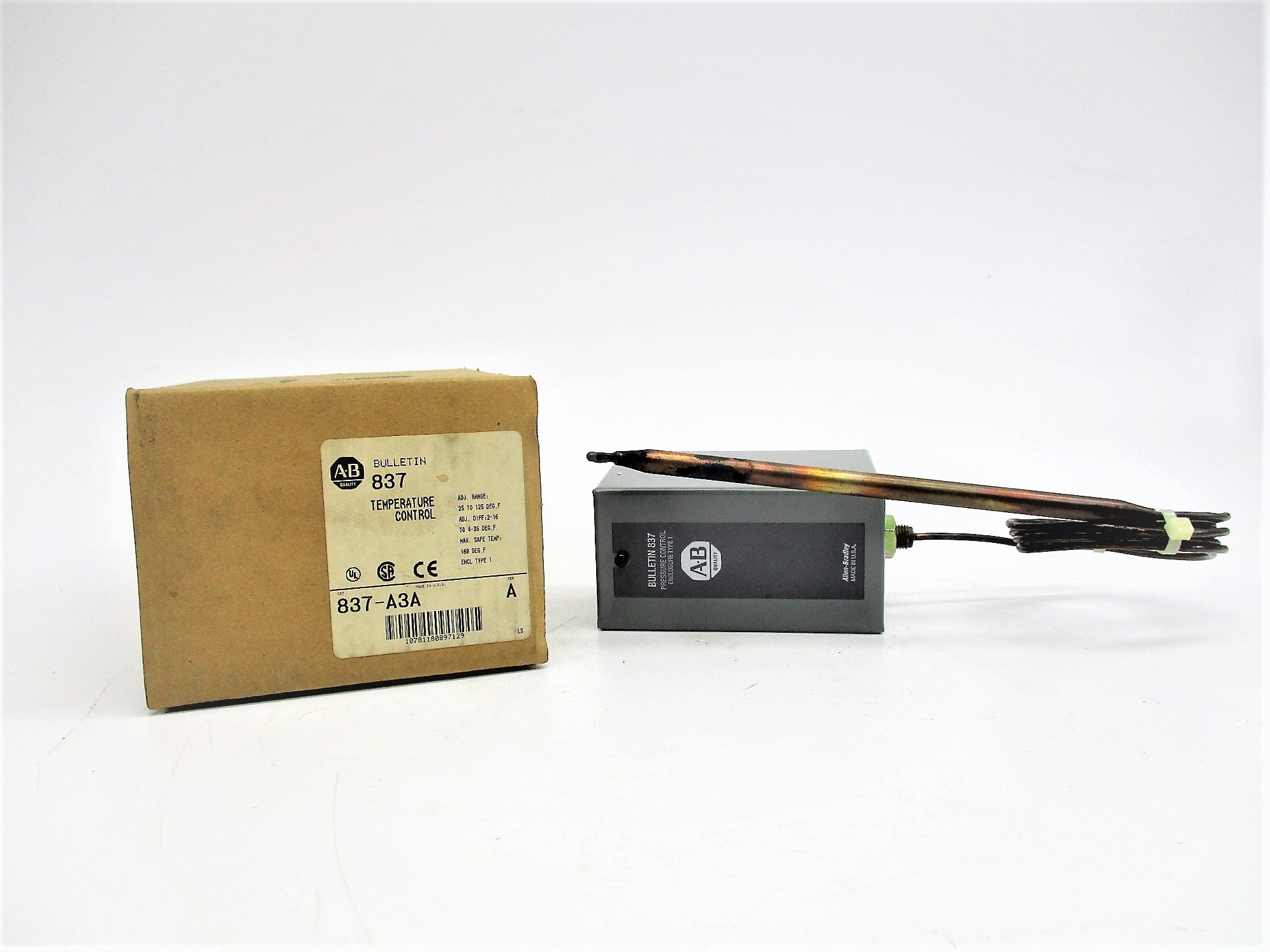 ALLEN BRADLEY 837-A3A SER. A 24-600VAC (BR/WH) NSMP