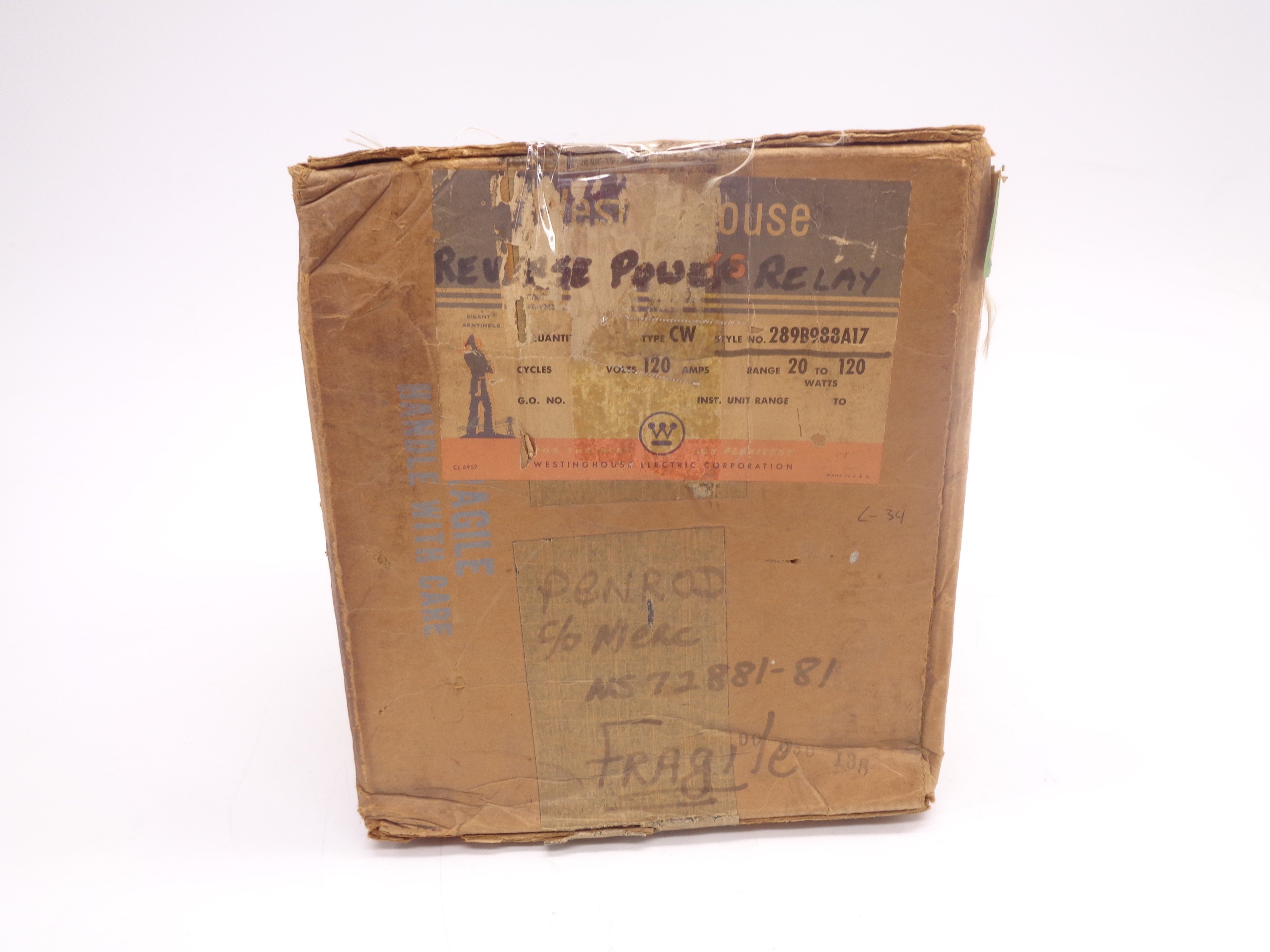 WESTINGHOUSE 289B988A17A 120V NSMP