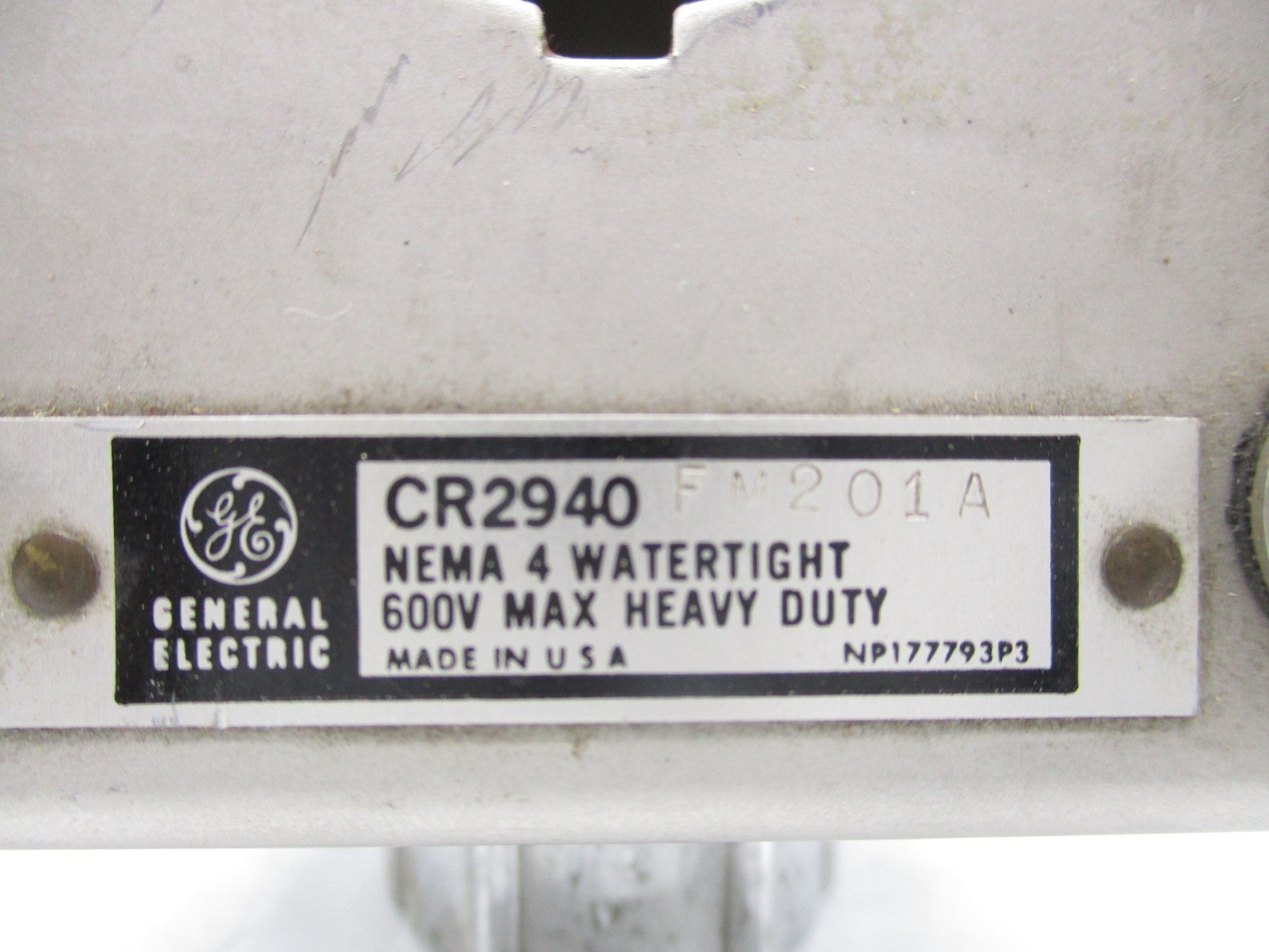 GENERAL ELECTRIC CR2940FM201A UNMP