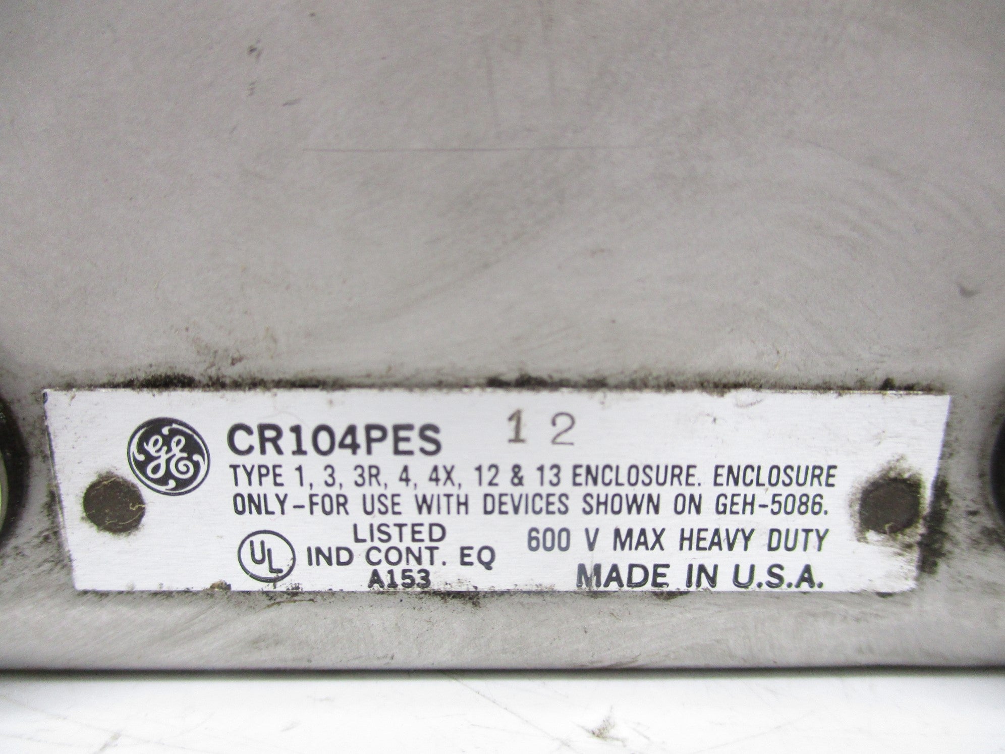 GENEARL ELECTRIC CR104PES12 UNMP