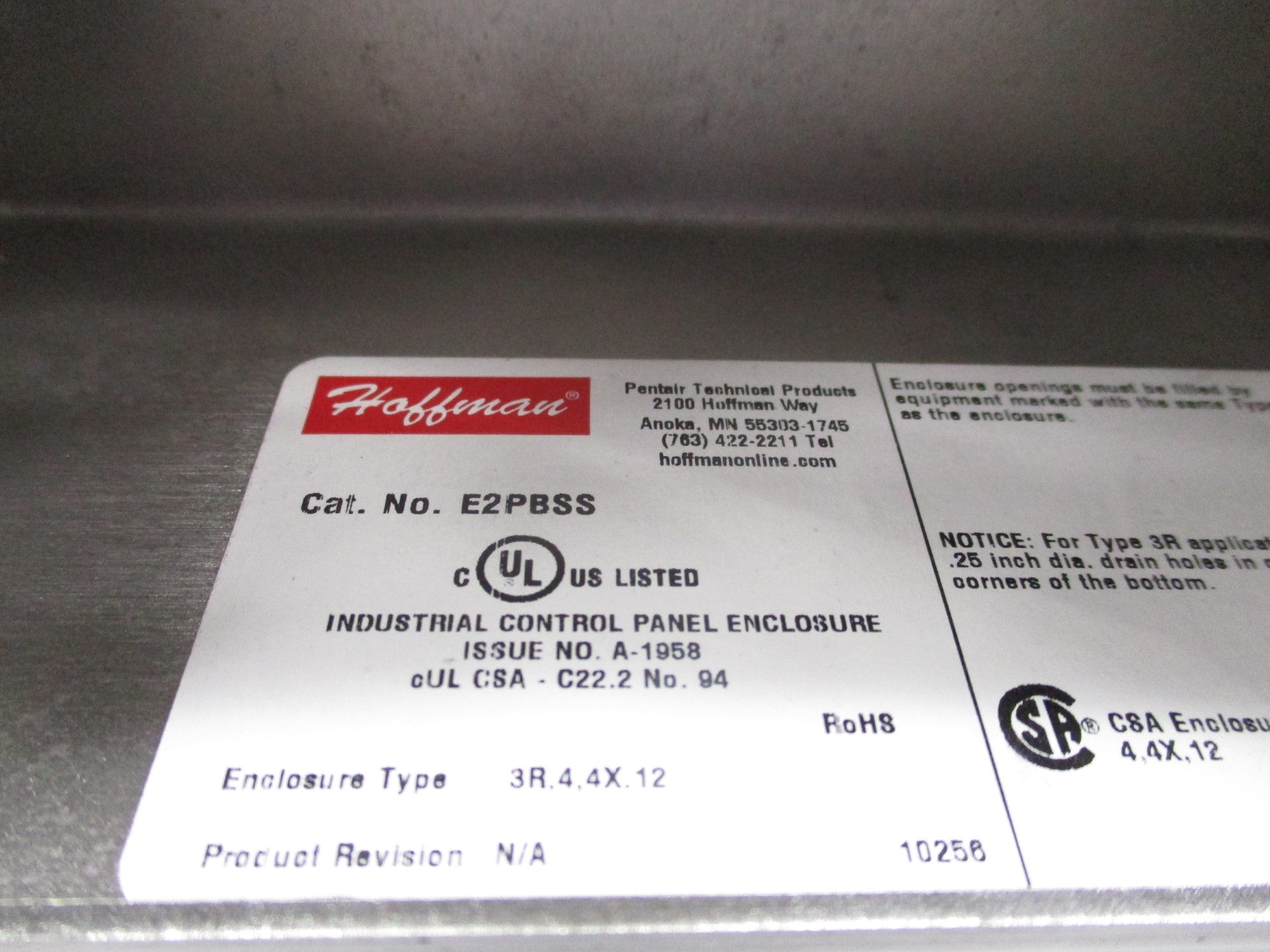 HOFFMAN E2PBSS UNMP