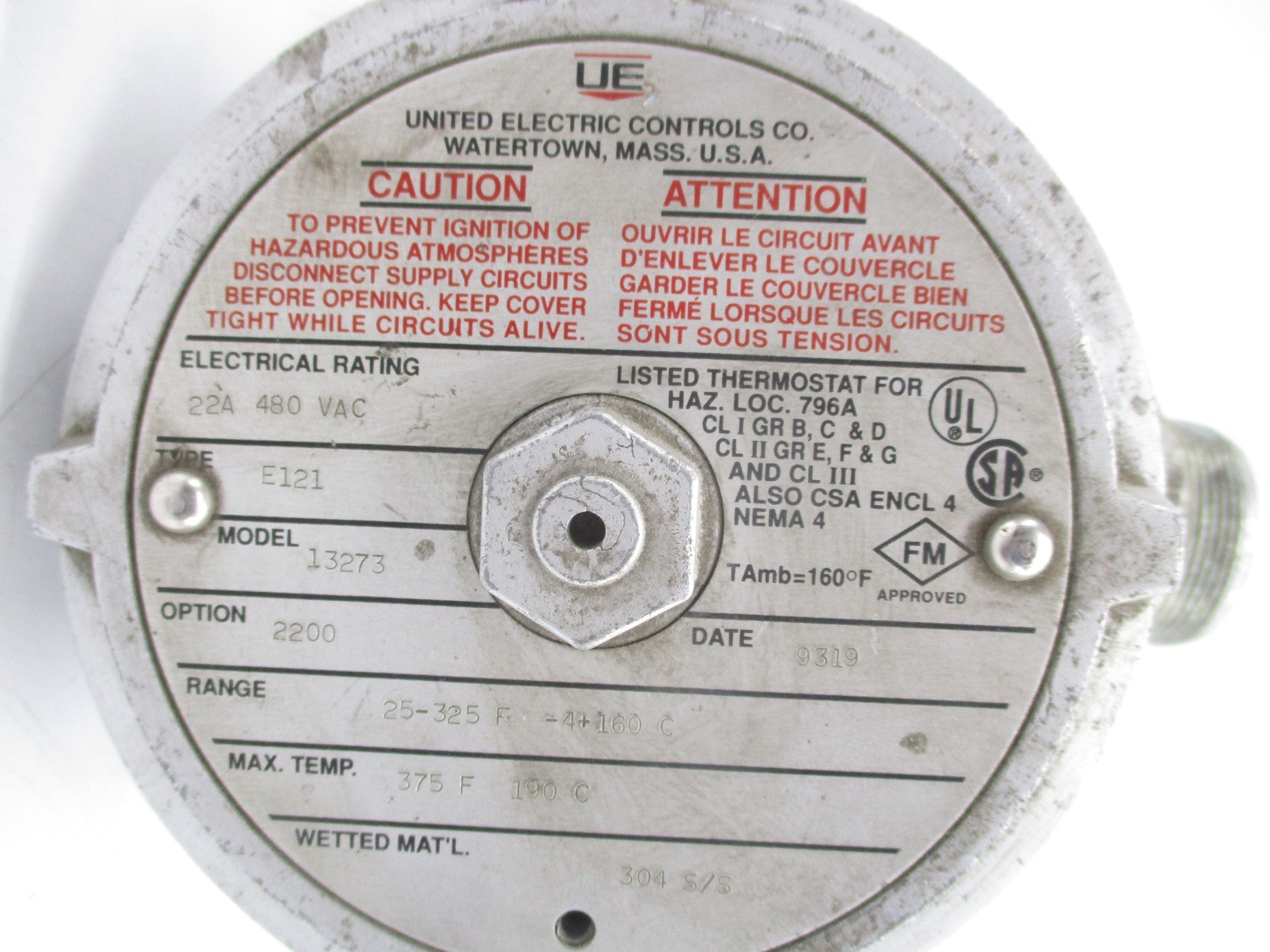 UNITED ELECTRIC E121-13273-2200 UNMP