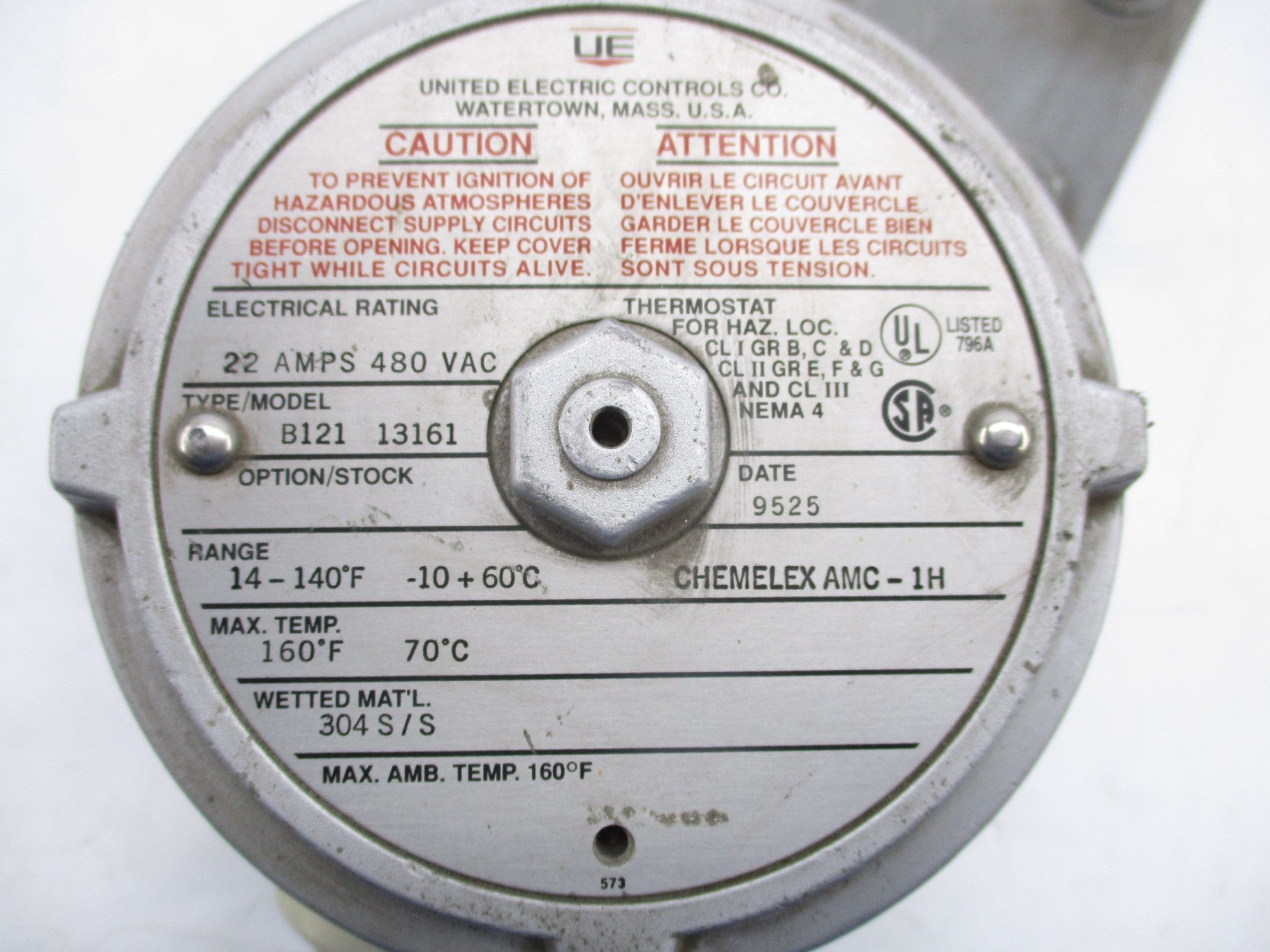 UNITED ELECTRIC B121-13161 UNMP