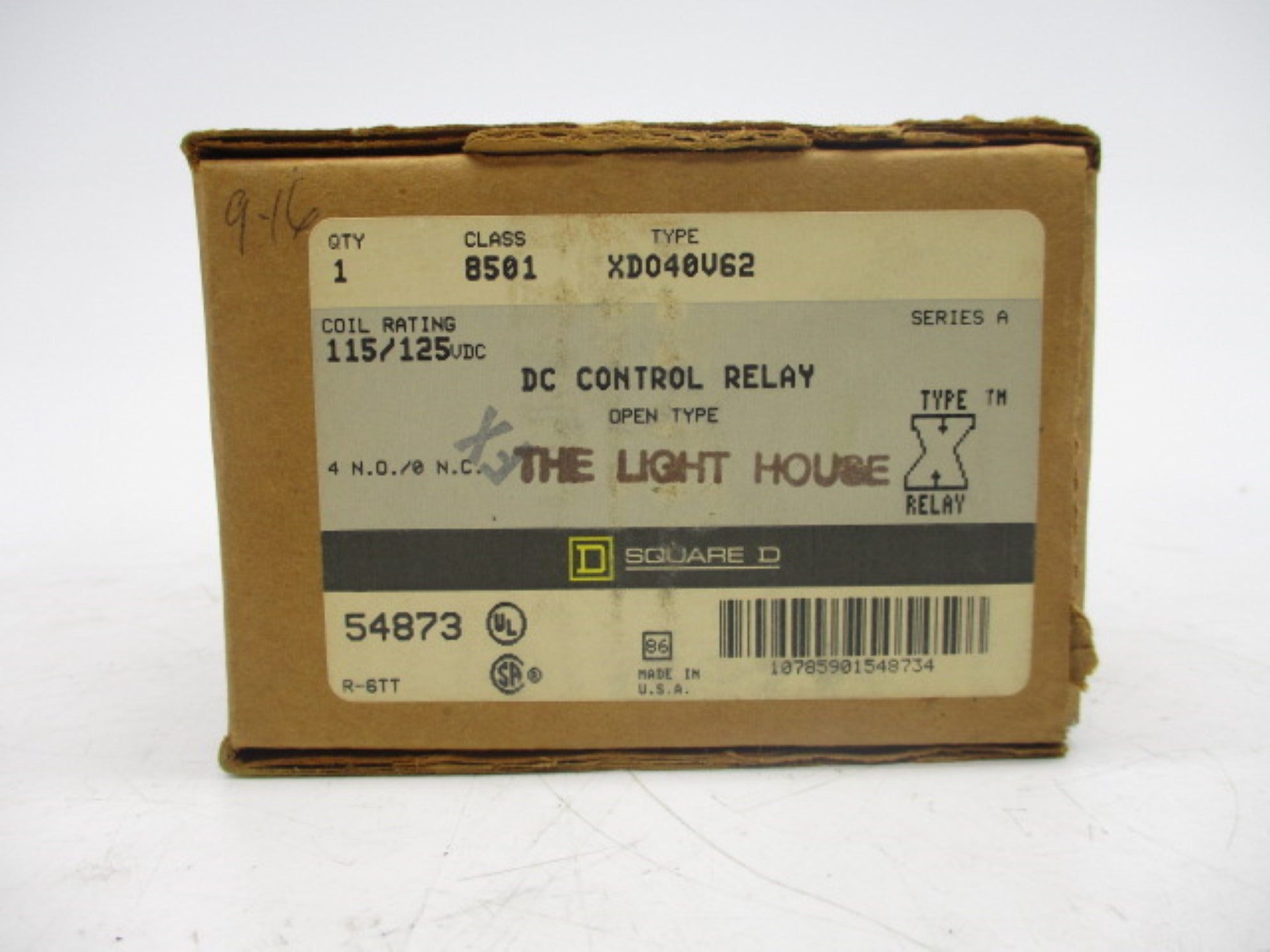 SQUARE D 8501XDO40V62 SER. A 115/125VDC NSMP