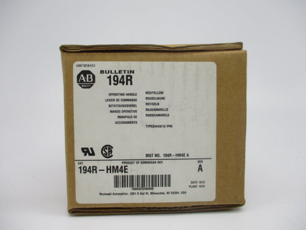 ALLEN BRADLEY 194R-HM4E SER. A (BR/WH) NSMP