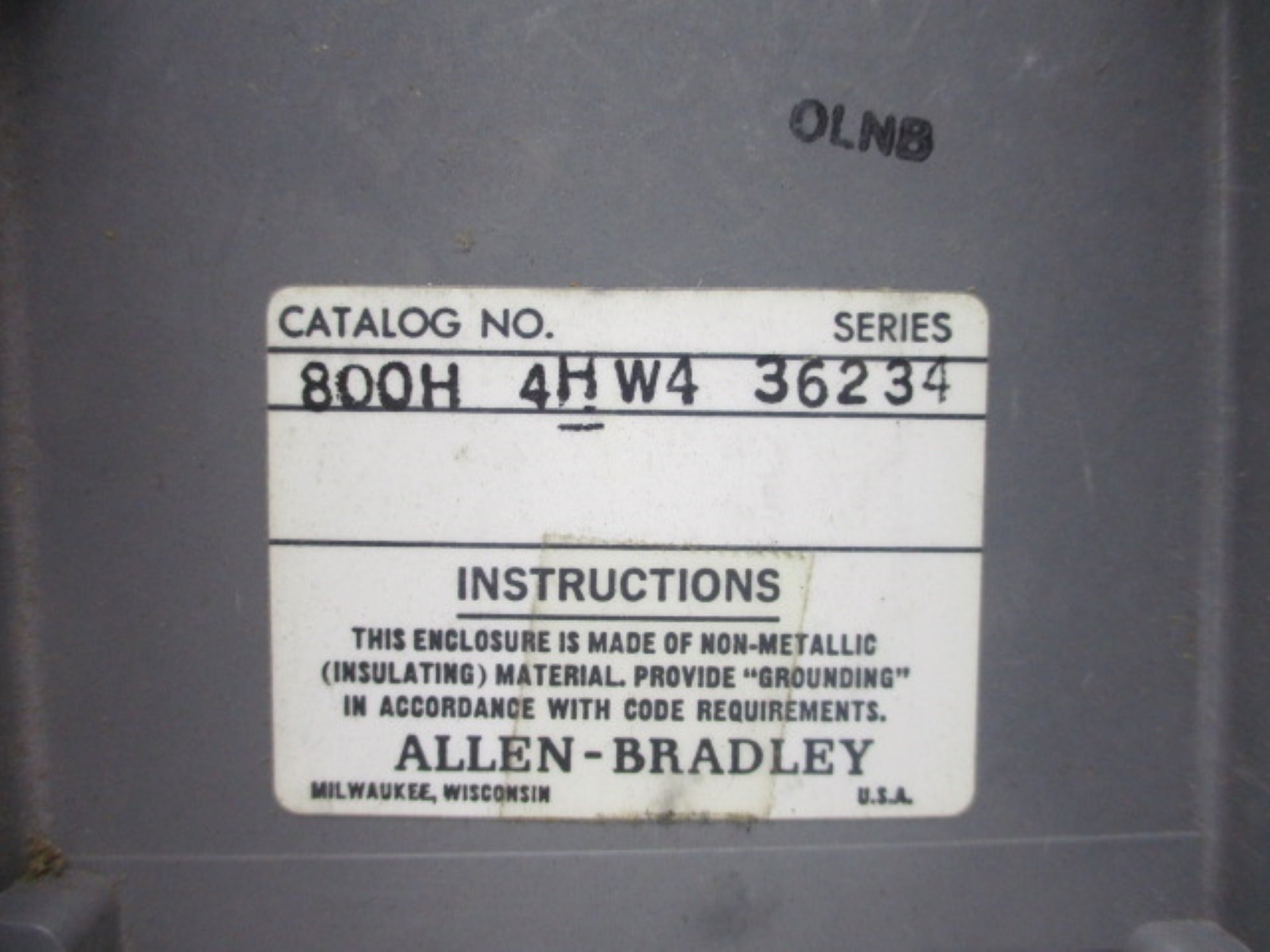 INDUSTRIAL SPARE PART 800H-4HW4-36234 UNMP
