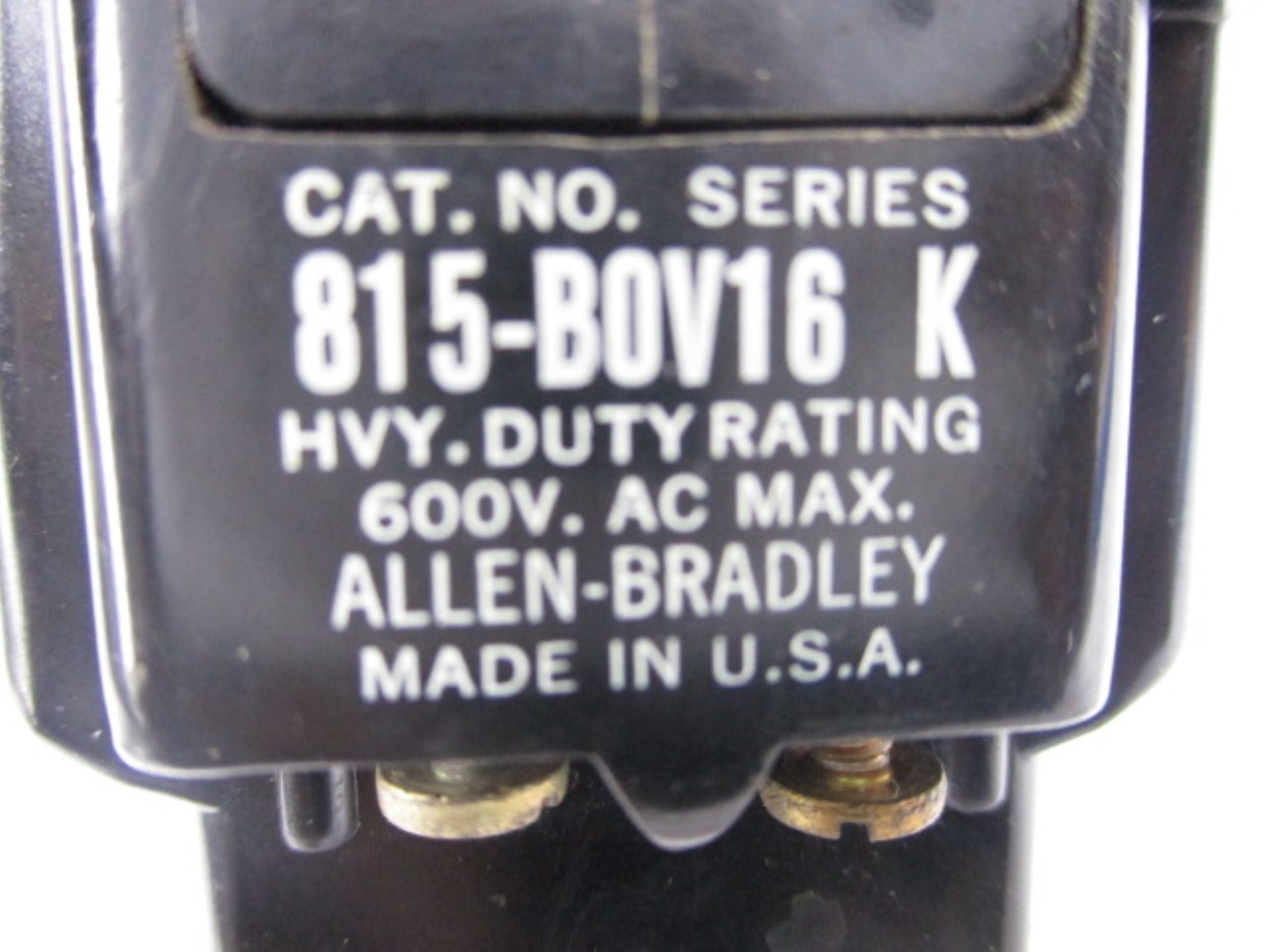 INDUSTRIAL SPARE PART 815-BOV16 SER. K 600VAC NSNP