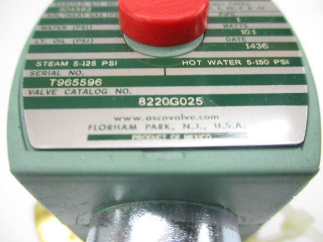 ASCO 8220G025 110/120V 5-150PSI 1" NSNP