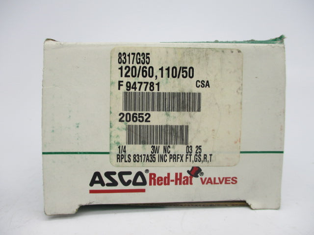 ASCO 8317G35 110/120V 5-150PSI 1/4" NSMP