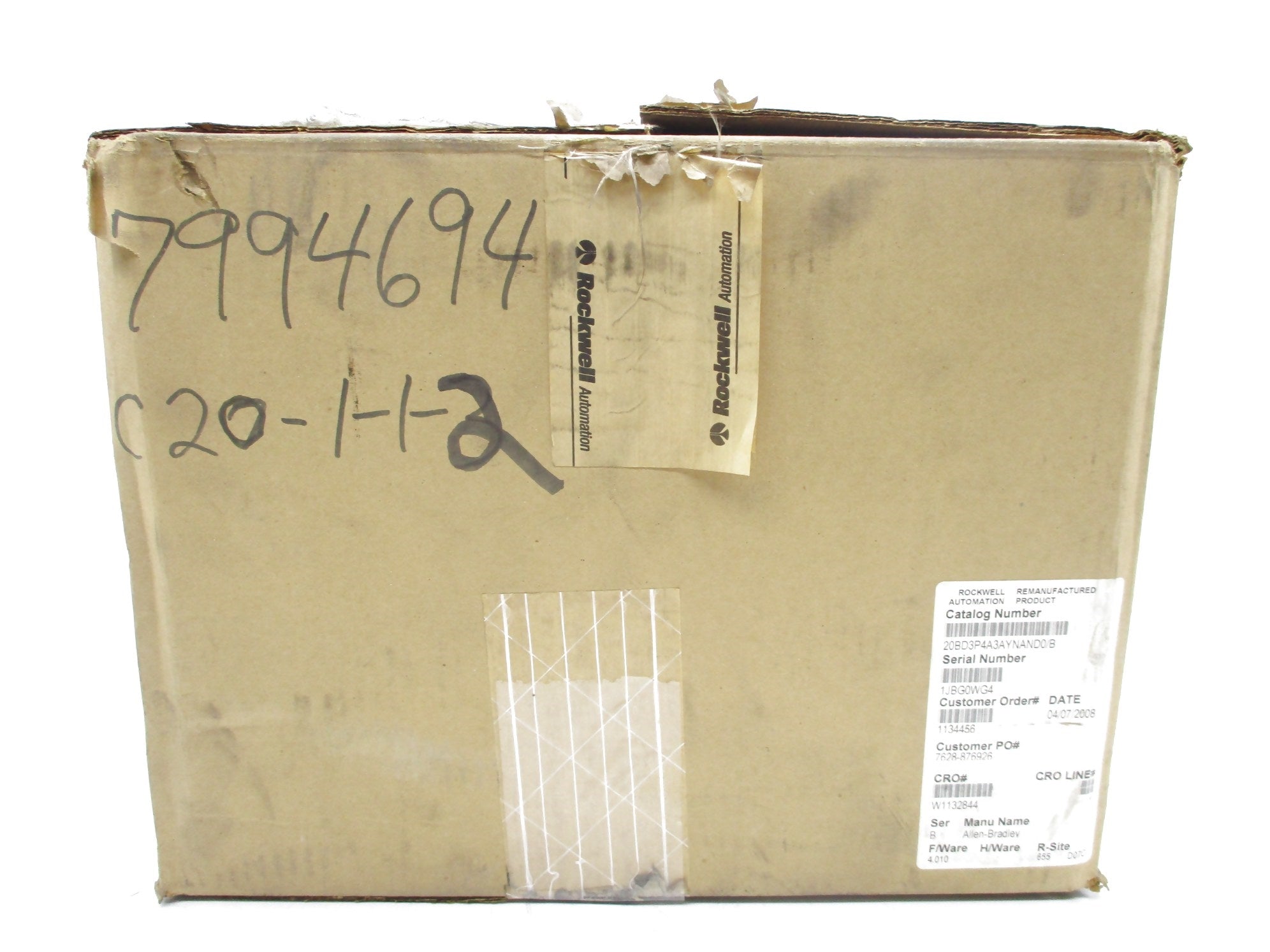 INDUSTRIAL SPARE PART 20BD3P4A3AYNAND0 SER. B F/W 4.010 REMAN