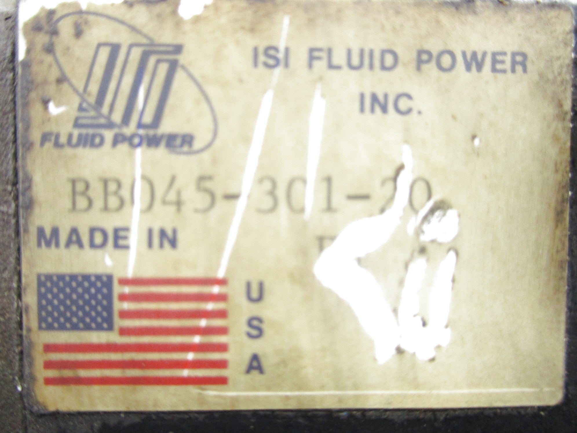 ISI FLUID POWER BB045-3C1-20 UNMP