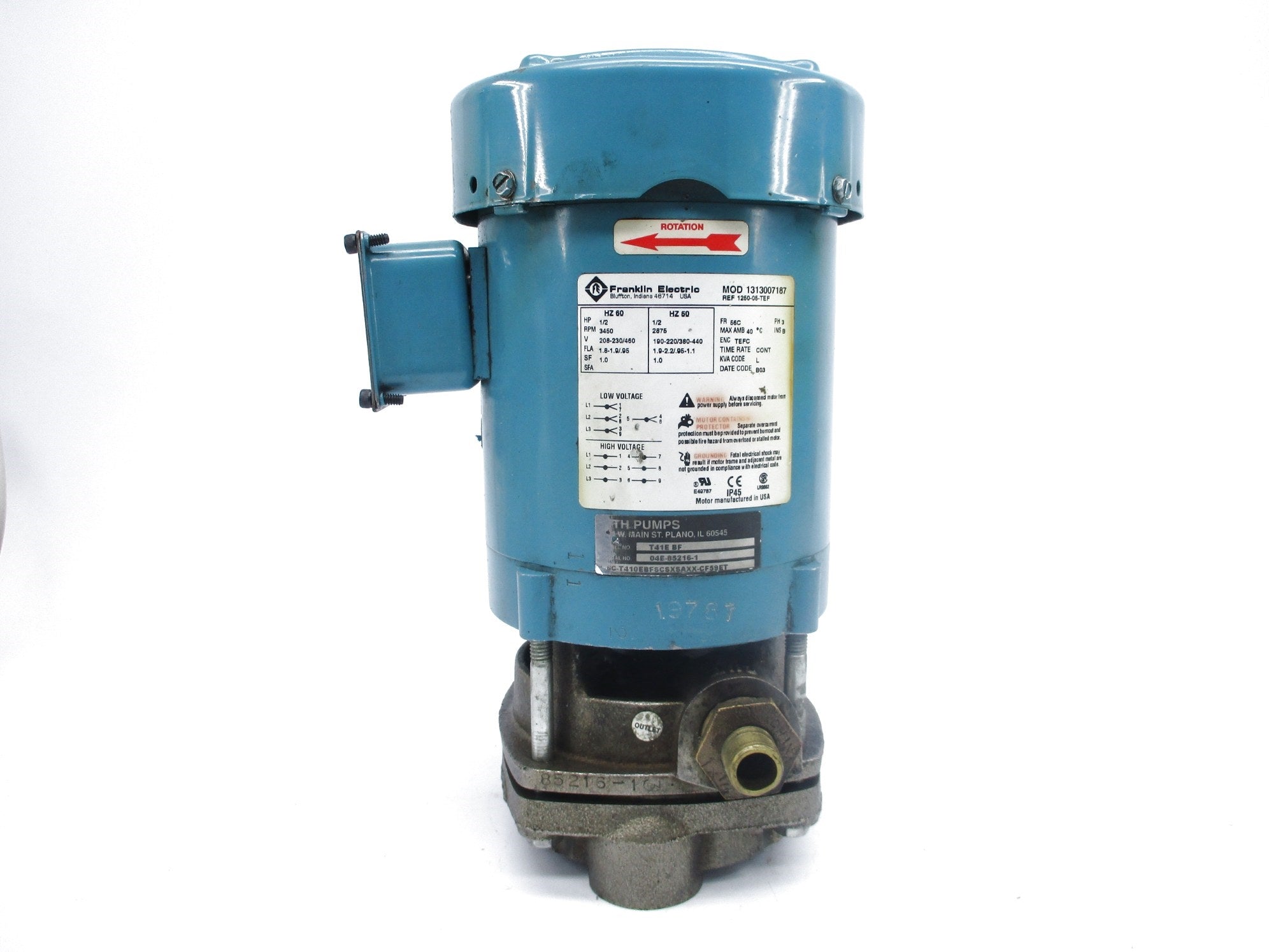 FRANKLIN ELECTRIC 1313007187 UNMP